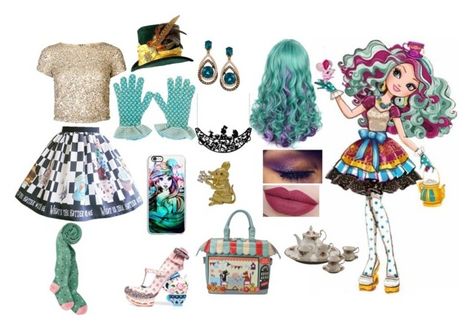 Madeline Hatter Outfit, Maddie Hatter, Character Closet, Everafter High, Candy Witch, Madeline Hatter, Cartoon Dress, Character Styles, Disney Bounds