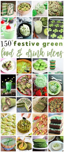 150+ Festive Green Food and Drink Ideas Green Color Desserts, Green And White Food Ideas, Green Colored Food, Pink And Green Food Ideas, Green Colored Snacks, Color Party Ideas For Adults Green Food, Green Color Party Ideas, Green Food And Drinks, Green Colored Food Ideas