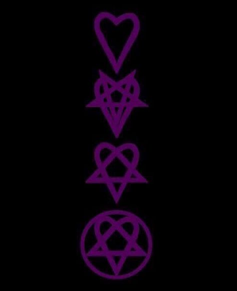 Heart Pentagram Carti, Heartagram Tattoo Design, Him Tattoo Heartagram, Heartagram Aesthetic, Chrome Heart Tattoo, Purple Goth Aesthetic, Heartagram Tattoo, Cyberghetto Aesthetic, Wiccan Wallpaper