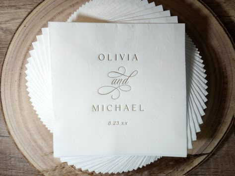 Personalised Wedding Napkins, Personalised Napkins Wedding, Reception Accessories, Wedding Reception Accessories, Personalized Wedding Napkins, Custom Wedding Napkins, Wedding Cocktail Napkins, Wedding Napkins Personalized, Elegant Modern Wedding