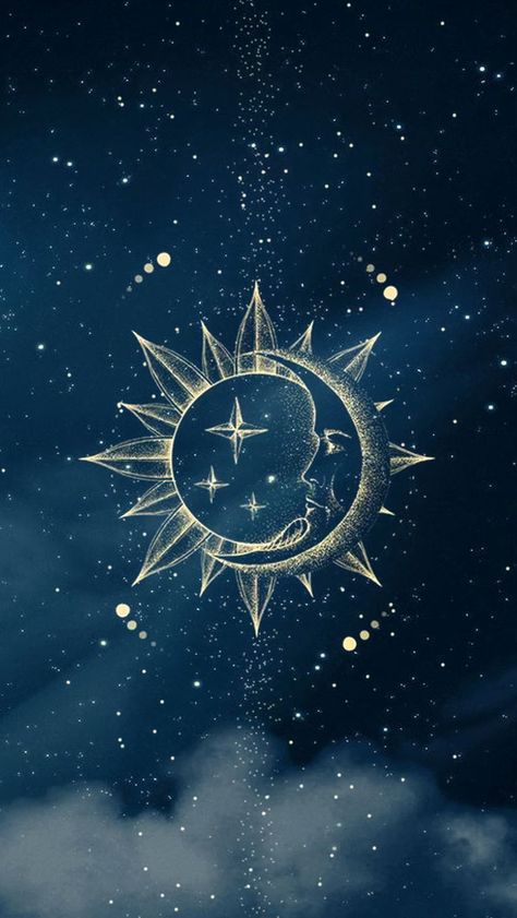 Sun And Moon Phone Wallpaper, Sun Astethic, Sun Moon Stars Wallpaper, Sun And Moon Wallpaper, Carmen Sandiego, Sun Moon Stars, Celestial Art, Wallpaper Patterns, Phone Wallpaper Patterns