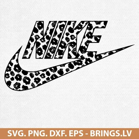 Nike Logo Svg, Nike Leopard, Svg Nike, Leopard Print Nikes, Nike Svg, Leopard Nikes, Cricut Projects Easy, Foot Tattoos For Women, Clothing Brand Logos