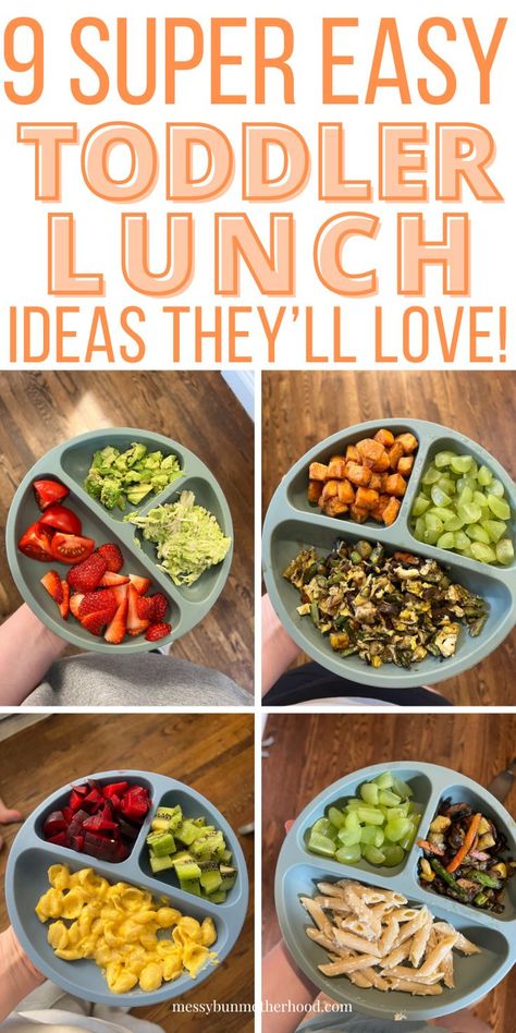 toddler lunch ideas Lunch For Toddlers At Home, Clean Kids Lunches, Easy Lunch Ideas Toddler, Well Balanced Meals For Kids, Quick Toddler Lunch Ideas, Daycare Meals For One Year Old, Nutritious Toddler Meals, Simple Toddler Lunch Ideas, Easy Lunch Toddler