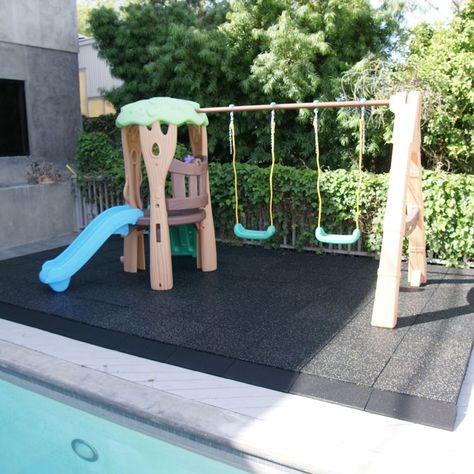 Rubber Tiles Playground, Playground Surface, Rubber Playground, Kids Backyard Playground, Playground Flooring, Safe Playground, Play Area Backyard, Playground Areas, Rubber Tiles