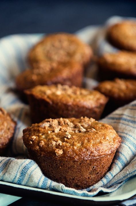 Grape Nuts Muffins from dineanddish.net Grape Nuts Recipes, Cider Muffins, Cranberry Sauce Muffins, Peanut Butter Chocolate Chip Muffins, Grape Nuts Cereal, Apple Cider Muffins, Mini Muffin Recipe, Ginger Muffins, Grape Nuts