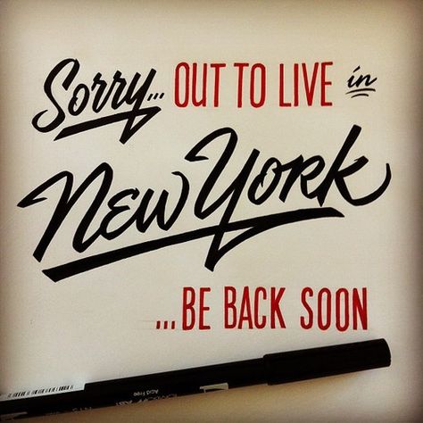 40 Remarkable Examples Of Typography Design #10 Nyc Adventures, New York Quotes, 2022 Aesthetic, Nyc Baby, York Travel, I Love Nyc, Empire State Of Mind, I Love Ny, Script Lettering