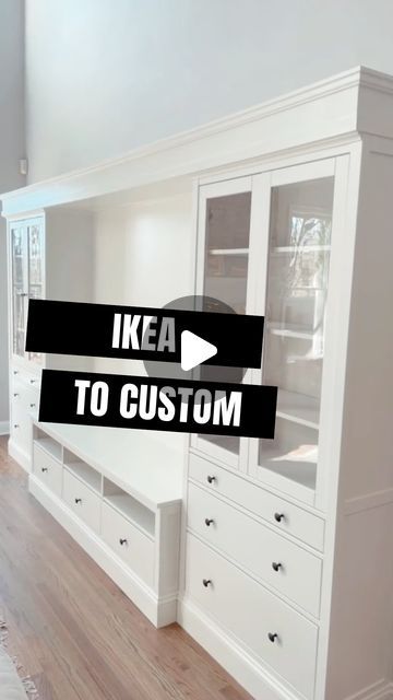 Ikea Media Storage Hack, Ikea Built In Entertainment Center Fireplaces, Ikea Dinning Room Storage, Playroom Entertainment Center, Ikea Fireplace Built In Hack, Narrow Built Ins, Ikea Entertainment Center Hacks, Ikea Built In Hack Entertainment Center, Ikea Entertainment Unit Hack