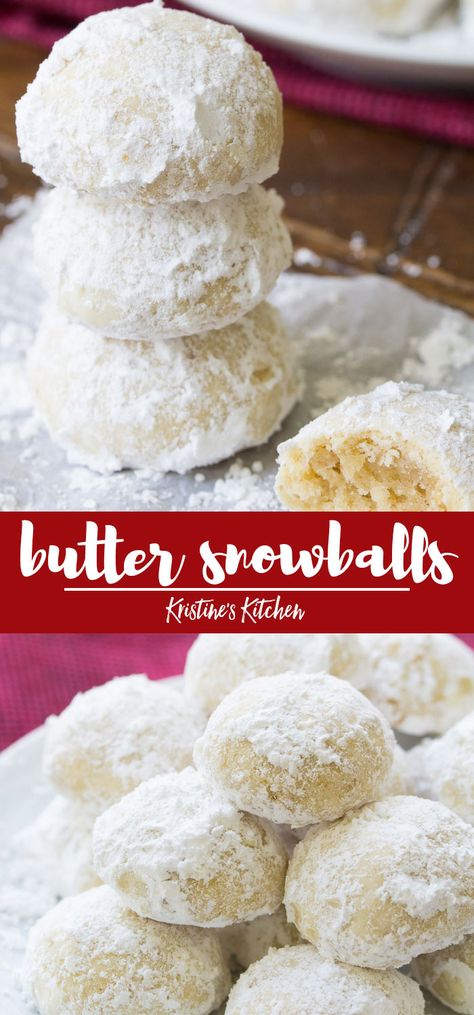 White Powder Cookies, Russian Snowball Cookies, Christmas Snowball Cookies Recipes, Cookies With Powdered Sugar On Them, Cookie Recipes Salted Butter, Cookie Recipes With Almond Extract, Cake Flour Recipe Cookies, Snowball Cookies With Walnuts Recipe, Almond Flour Snowball Cookies