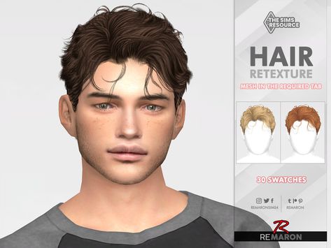 The Sims Resource - TO0708 Hair Retexture Mesh Needed The Sims 4 Cc Resource Man Hair, The Sims 4 Cc Mens Hair, Sims Guys Cc, Sims 4 Men’s Hair, The Sims 4 Men Hair Cc, Sims Men Cc Hair, Sims 4 Man Cc Hair, The Sims Resource Male Hair, Mens Sims 4 Cc Hair