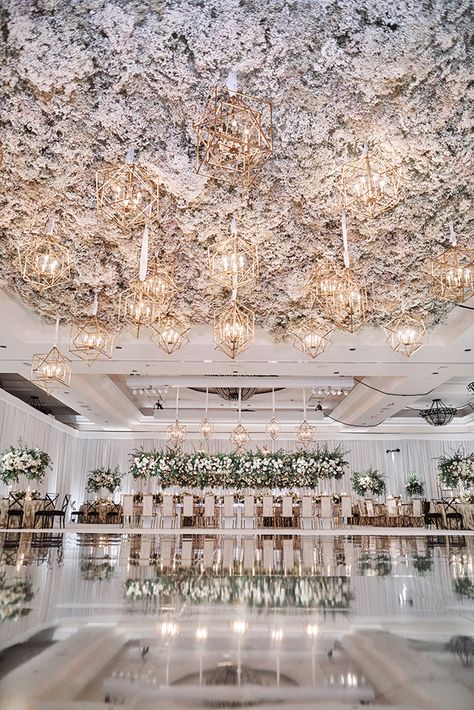 modern wedding reception Chandelier Flowers, Modern Romance Wedding, Glamorous Wedding Decorations, Modern Wedding Reception, Enchanted Florist, Beautiful Wedding Reception, Romance Wedding, Bridal Guide, Wedding Invitation Inspiration