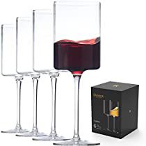 Check this out on Amazon Square Wine Glasses, Unique Wine Glasses, Wine Tasting Party, Red Wine Glasses, Crystal Wine Glasses, Modern Flat, Square Glasses, Stemless Wine Glasses, Unique Birthday Gifts