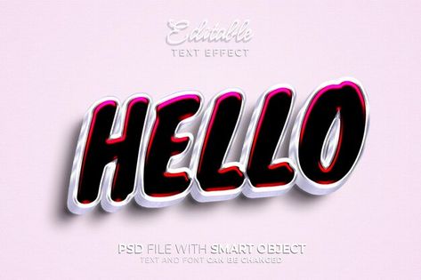 Hello text style effect | Premium Psd #Freepik #psd #poster #vintage #technology #template Game Development Art, Hello Text, Edit Png, Technology Template, Template Art, Vintage Technology, 3d Text, Psd Mockup Template, Layer Style