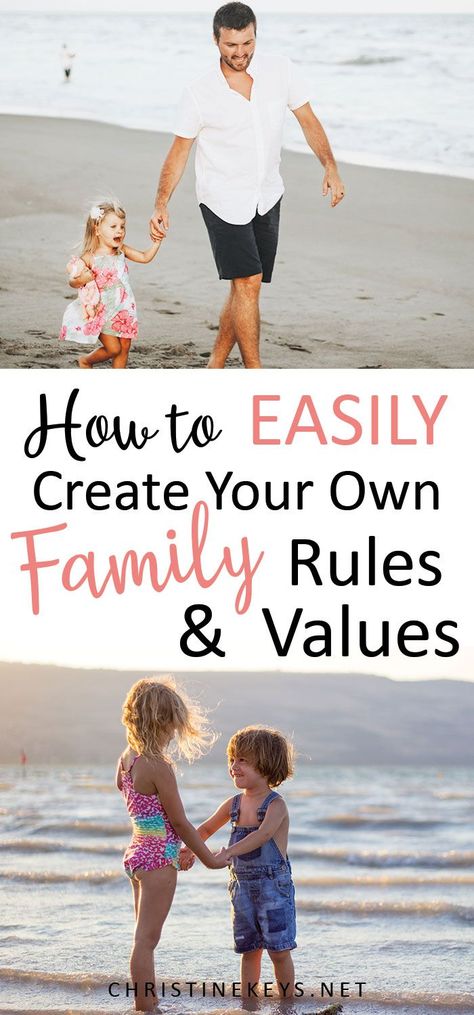 How to Easily Create Your Own Family Rules and Values || If we ever want to see change in the world we need to start nurturing our children to know right from wrong. Find out why family rules and values are so important and how to teach them. #family #parenting #teaching #discipline #children Christian Family Values Ideas, Family Values Ideas, Homeschool House, 2024 Word, Family Culture, Teaching Discipline, Family Unit, Eco City, Family Meeting