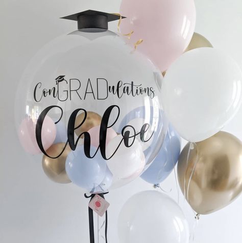 Balloon Inside Balloon, 36 Inch Balloons, Congratulations Balloons, Bobo Balloons, Gift Box Images, Qualatex Balloons, Graduation Party Planning, Clear Balloons, Graduation Balloons