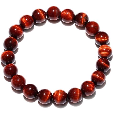 PRICES MAY VARY. Material: Red Tiger's Eye, bead diameter: 10mm/0.39in, elastic design, the inner circumference of the bracelet: 17cm/6.7in, weight: 28.1g/0.99oz; Unisex, suitable for men or women; Ideal Gifts: This crystal bracelet is an ideal gift for others and various occasions, such as Father's Day, Christmas, Valentine's Day, birthday, anniversary, Thanksgiving, graduation, or for mothers, fathers, wives, boyfriends or friends; Packaging & Services: Comes with a delicate velvet pouch for e Spiritual Crystals, Red Tigers Eye, Blue Tigers Eye, Gemstone Beaded Bracelets, Tiger Eye Stone, Velvet Pouch, Bracelets For Women, Tiger's Eye, Crystal Bracelet