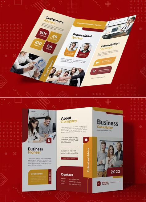 Professional Advice Trifold Brochure Template AI, EPS, PSD Brochure Flyer Design, College Brochure Design, Burger Ads, Beauty Brochures, Brochure Trifold, Business Brochure Design, Professional Brochure, Trifold Brochure Design, Fold Brochure