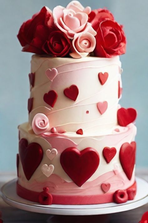 Heart Shape Valentines Cake, A Little Sweetheart Is On The Way Cake, Valentines Baby Shower Cake, Valentine Theme Cake, Heart Shaped Valentines Cake, Valentines Day Cakes Ideas, Valentine’s Day Cake, Valentine Cake Ideas, Valentine Day Cake