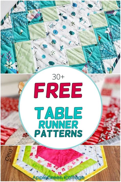 Oval Table Runner Pattern, Focus Fabric Table Runner, Beginner Table Runner Quilt Patterns, Simple Table Runners Quilted, Easy Sewing Table Runners Patterns, Beginner Quilting Table Runner, Rag Table Runner Diy, 3 Color Table Runner Pattern, Runner Patterns Free