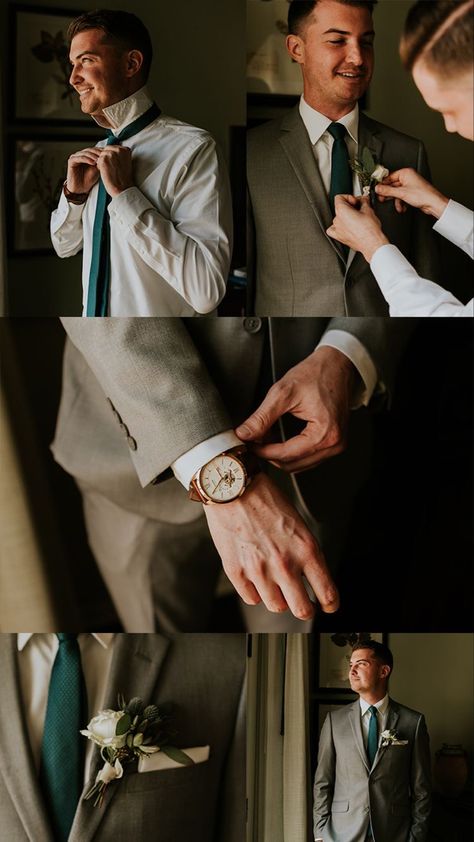 Groom Wedding Prep Photos, Groomsman Photos Getting Ready, Groom Ready Photos, Men’s Wedding Photos, Wedding Photo Filters, Wedding Photo Ideas For Groom, 4 Groomsmen Photos, Groom Wedding Shoot, Wedding Groom Ideas