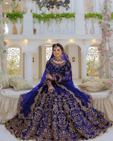 Bridal Wear Blue Colored Velvet Lehenga Choli With Embroidery And Sequence Worked Designer Dupatta, Attractive Lehenga Choli Link in bio marriottfashion@gmail.com #lehengacholi #weddingcholi #receptionparty #bridesmaidlehenga #lehengaforwomen #bluelehenga #bollywoodlehenga Royal Blue Bridal Lehenga, Blue Lehenga Bridal, Blue Pakistani Bridal Dress, Blue Bridal Lehenga, Velvet Lehenga Choli, Blue Colour Dress, Designer Dupatta, Pakistani Bridal Dress, Blue Bride