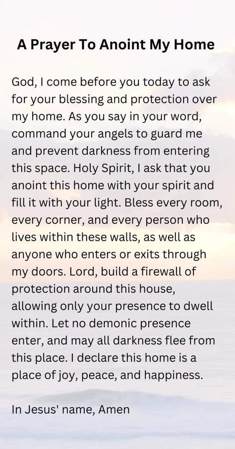 Annointing Oil How To Make, Annointing Home Prayers, Praying Over Anointing Oil, Date Night Dinner Recipes For Two Chicken, Annointing The House, How To Pray Over Your Home, Prayer To Pray Over Anointing Oil, Prayer For Anointing Oil, Prayer To Bless My Home