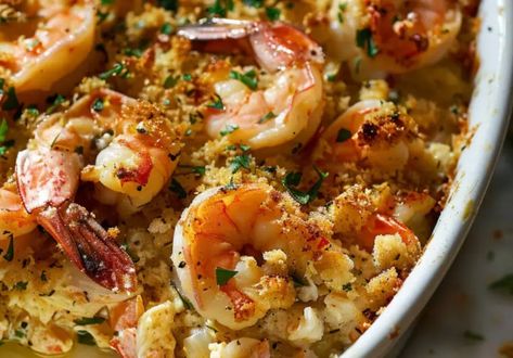 Carolina Crab Casserole, Crab Stuffed Shrimp Casserole, Crab And Shrimp Recipes, Crab And Shrimp Recipe, Shrimp Casserole Recipes, Crab Casserole, Seafood Casserole Recipes, Shrimp Casserole, Fish Meals