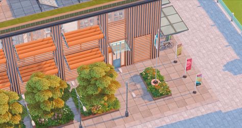 Foxbury Student Center (Foxbury Commons) | No custom content Foxbury Commons, Maxis Match Cc, Cc Furniture, Student Center, Sims Four, Sims 4 Cc Furniture, Sims 1, Sims 4 Build, Sims 4 Houses