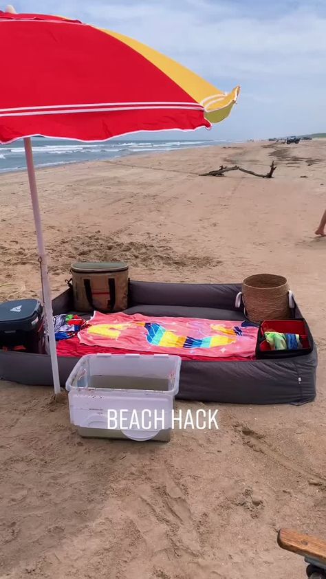 Beach Life Hacks, Summer Life Hacks, Astuces Camping-car, Summer Hacks, Beach Vacay, Kids Beach, Beach Diy, Beach Hacks, Free Beach