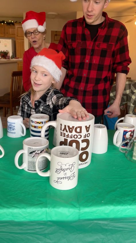 Don't Choose the Wrong Mug 🤣 | Don't Choose the Wrong Mug 🤣 Kids and Grandma play funny table game with mugs and funny punishment (for entertainment purposes only) | By Benson Bros Benson Bros, Family Night Activities, Night Activities, Cup Game, Cup Games, Family Humor, Family Night, Christmas Games, Table Games