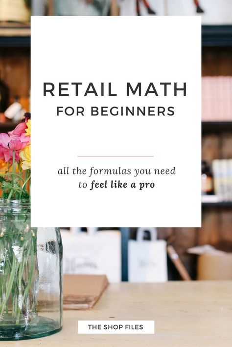 Boutique Sale Ideas, Maths For Beginners, Retail Business Ideas, Pricing Formula, Starting An Online Boutique, Retail Boutique, Small Business Plan, Math Formulas, Retail Sales