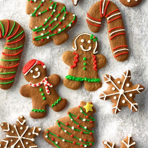 Gingerbread Cutout Cookies Gingerbread Cookies Decorated, Cut Out Cookie Recipe, Best Christmas Cookie Recipe, Ginger Bread Cookies Recipe, Gingerbread Man Cookies, Best Christmas Cookies, Ginger Cookies, Xmas Cookies, Christmas Cookies Decorated