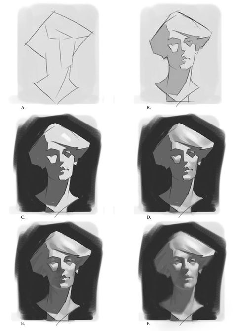 Shadow Shapes Drawing, Value Study Reference, Shadow Shapes, Value Study, Shadow Drawing, Digital Painting Techniques, Affinity Photo, 캐릭터 드로잉, 인물 드로잉