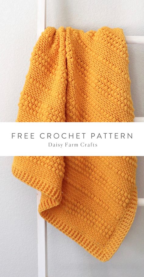 Easy Gender Neutral Crochet Baby Blanket, Rings Of Change Crochet Pattern, Melanie Hamm Crochet, Modified Sedge Stitch Baby Blanket, Free Patterns Crochet Baby Blankets, Yellow Crochet Blanket Pattern, Daisy Farm Crochet Baby Blankets, Crochet Puff Blanket Free Pattern, Caron Big Cakes Crochet Pattern Free