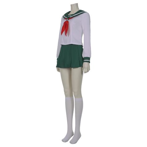 Kagome Women Girls Uniform Comic Con Cosplay Costume Material: Thickiy Ronior Fabric Package included: Neckerchief + Skirt + Top Shipping: All Female sizes are ready to ship in 24 hours Standard Shipping: 10-15 days. Fast Shipping: 3-5 days. Attention: For Quick Use, Make sure you will choose fast shipping! Uniform Skirt Outfit, Inuyasha Kagome, Uniform Skirt, Kagome Higurashi, Carnival Costume, Costume Ball, Outfit Halloween, Comic Con Cosplay, Uniform Dress