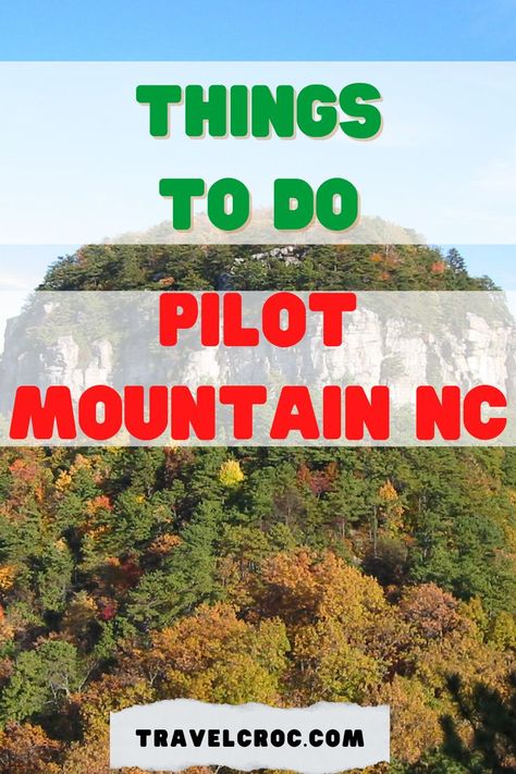 If you're looking for a great place to explore the outdoors, check out Pilot Mountain. There are plenty of things to do including climbing and hiking trails, as well as wineries and other attractions. #Pilot #Mountain #PilotMountain #ThingsToDo Pilot Mountain North Carolina, Pilot Mountain, Mormon Temple, Mountain Town, Amazing Travel Destinations, Usa Travel, Hiking Trails, Travel Usa, The Outdoors