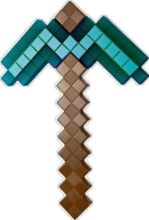 Bring the world of Minecraft to life with your own life sized Iron Sword and Gold Pickaxe. Whether you're fending off zombies with your Iron Sword or mining ores and blocks with your Gold Pickaxe, you'll have a blast with these life-sized role play toys. Both the Iron Sword and Gold Pickaxe will work with our Minecraft Pixel Clip System and can be clipped to the Basic Shield or the Inventory Pixel Clip (each sold separately) for easy carrying. Collect both so you and a friend can create your own Minecraft scenes! Each sold separately, subject to availability. Colors and decorations may vary. Size: One Size. Minecraft Diamond Pickaxe, Diamond Pickaxe, Minecraft Diamond, Birthday 5, Minecraft Birthday, Play Toys, Role Play, Having A Blast, Life Size