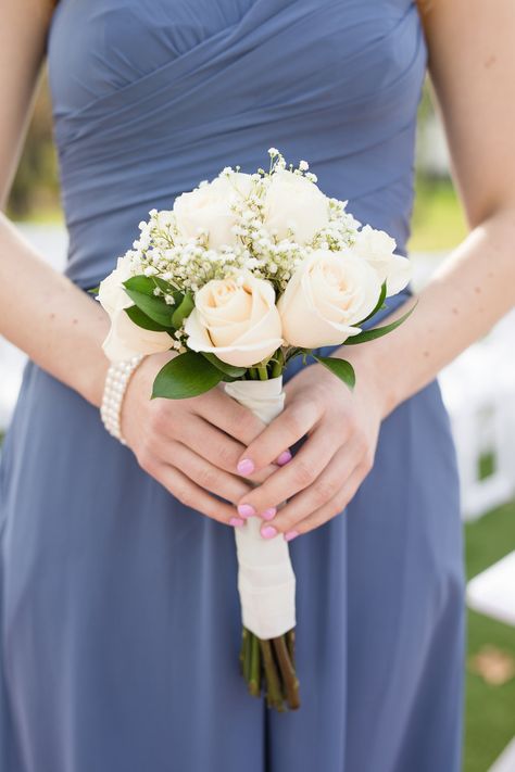 | light peach bridesmaid bouquet | spring bridesmaid bouquet | simple bridesmaid bouquet | peach rose bridesmaid bouquet | bridesmaid wedding flowers | periwinkle wedding ideas | peach wedding ideas | spring wedding style | photo taken at THE SPRINGS Event Venue. follow this pin to our website for more information, or to book your free tour! SPRINGS location:  Rockwall Manor in Rockwall, TX photographer:  Allison Maxwell Photography #bridesmaid #bouquet #weddingflowers #springwedding #weddingday Bride Maid Bouquets, Maid Of Honor Bouquet Different, Artificial Bridesmaid Bouquets, Prom Boquets, White Bouquet Bridesmaid, Bridesmaid Flowers Simple, Peach Bridesmaid Bouquet, Bridesmaids Flower Bouquet, Spring Bridesmaid Bouquet