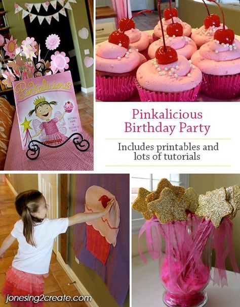 Pinkalicious Birthday Party, Pinkalicious Party, Fancy Nancy Party, Fourth Birthday, Birthday Party Food, 6th Birthday Parties, Girl Birthday Party, Pink Birthday, Pink Parties