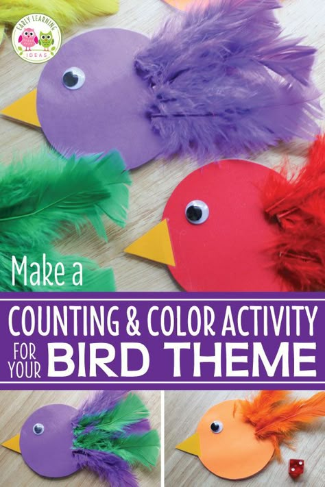 Birdcraft Preschool, Birds And Insects Preschool, Shape Birds Preschool, Fish And Bird Crafts Preschool, Hooray For Birds Activities, Blue Bird Craft Preschool, Bird Activity For Toddlers, Preschool Bird Art, Toddler Bird Craft