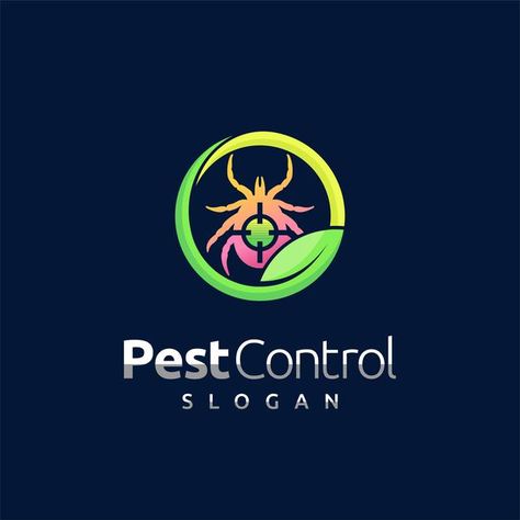 Pest Control Logo, Fumigation Services, Insect Control, Shield Logo, Branding Ideas, Service Logo, Company Logo Design, Logo Business, Vector Illustration Design