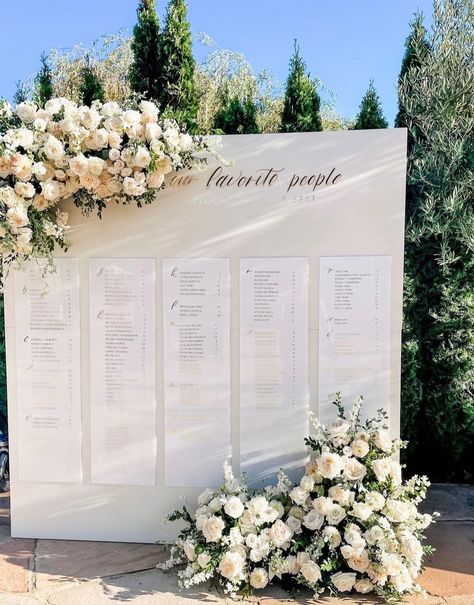 Classy Seating Chart Wedding, Alphabetical Seating Chart Wedding, Seat Chart, Bridal Era, Minimalist Wedding Decor, Wedding Planning Decor, Ireland Wedding, European Wedding, Conference Design