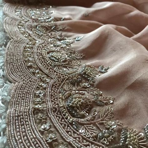 15501 For orders plz WhatsApp 070755 28003 🌸🍊D@D 🌸🍊 Rich & Urban Banarasi Premium Pure Zari Tissue Silk drapes of luxury embellished with zardozi handwork & running heavy zardozi handwork bp @ ₹15501 shipping Silk Drapes, Bridal Blouses, Zardozi Work, Stitching Ideas, Zardozi Embroidery, Cotton Saree Designs, Saree Blouse Patterns, Designer Saree Blouse Patterns, Handwork Embroidery Design