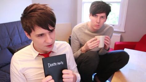 They could *literally* be l and light!!!!!! Friendship Meaning, Light And L, Meaning Of Friendship, Phan Is Real, Daniel James Howell, Nate River, Dan And Phill, Phil 3, L Lawliet