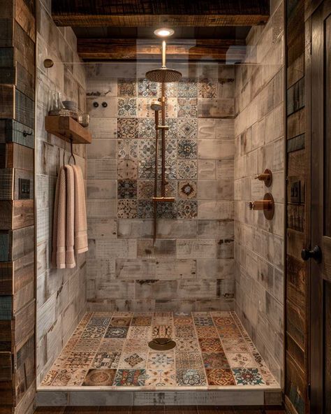 15+ Must-See Shower Bathroom Remodel Ideas for a Dreamy Retreat • 333+ Art Images Fancy Shower Ideas, Diy Renovation Bathroom, Country Walk In Shower Ideas, Rock Shower Ideas Walk In, Bathroom Ranch Style, Boho Bathroom Shower Ideas, Brick Walk In Shower Ideas, Rustic Showers Bathroom, Rustic Tiled Shower Ideas