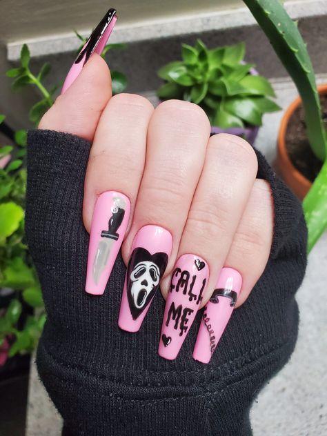 Pastel Ghost, Spooky Nail, Horror Nails, Holloween Nails, Halloween Nails Easy, Nail Prep, Goth Nails, Acrylic Nails Coffin Short, Halloween Nail Designs