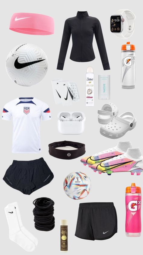 soccer girl!! #sports #soccer #preppy Soccer Outfit Ideas, Winter Soccer Outfits, Girls Soccer Outfit, Soccer Outfits Aesthetic, Soccer Fits Aesthetic, Soccer Fits Women, Preppy Soccer Outfits, Preppy Sports Outfits, Girl Soccer Outfits