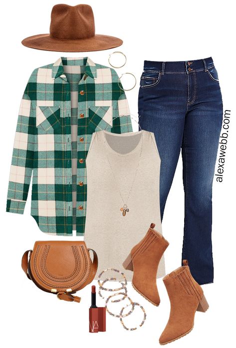 Plus Size Fall Fashion 2023 Casual, Plus Size Fall Fashion 2023, Plaid Shacket Outfit, Dark Washed Jeans Outfit, Shacket Outfit Women, Green Shacket, Maurices Outfits, Alex Webb, Winter Portrait