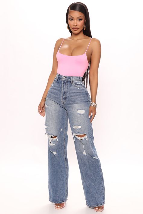 Outfits Jeans, Baggy Jean, 90s Baggy, Fashion Nova Outfits, Jeans Fashion, Fashion Nova Jeans, Baddie Outfits Casual, Teenage Fashion Outfits, Baggy Jeans