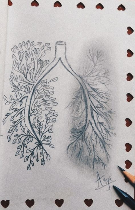 Lungs with branches and leaves Anatomy Art, Lungs, Leaf Tattoos, Maple Leaf Tattoo, Anatomy, Tatting, Tattoos, Art