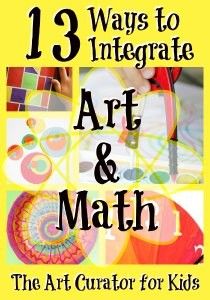 Integrate Art, Math Art Projects, Art And Math, Planning School, Education Positive, Math Projects, Ecole Art, Math Art, Homeschool Art